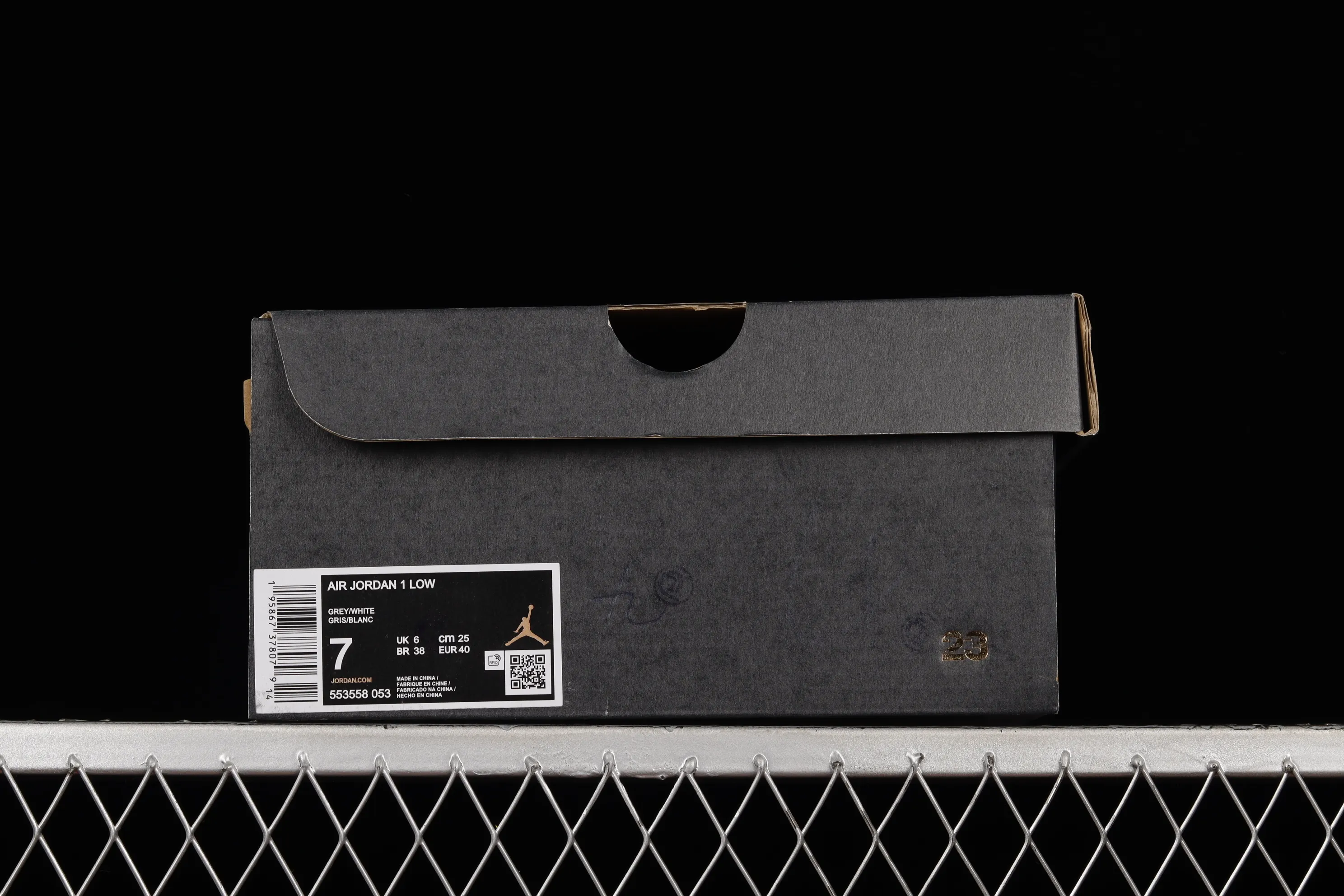 All categories Air Jordan Jordan series basketball shoes Air Jordan 1 Low Air Jordan 1 Low "Vintage Grey" AJ Joe 1 white gray 553558-053